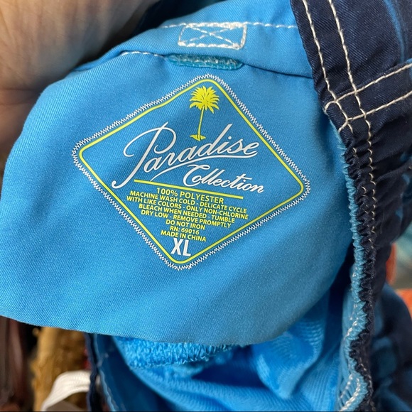 Paradise Collection Striped Swim shorts Size XL - Picture 3 of 3